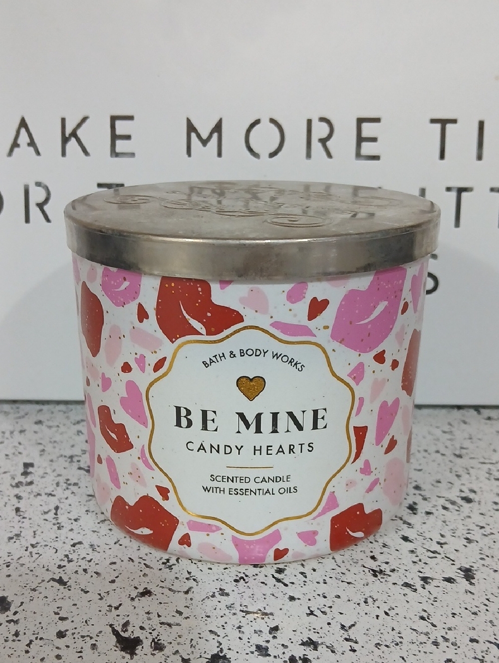 Bath & Body Works Be Mine Candy Hearts Candle